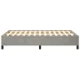 Estructura de cama terciopelo gris claro 120x190 cm de , Camas y somieres - Ref: Foro24-379528, Precio: 98,43 €, Descuento: %
