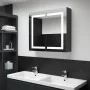 Mueble de baño con espejo LED 80x12,2x68 cm de vidaXL, Tocadores de baño - Ref: Foro24-325545, Precio: 169,64 €, Descuento: %