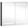 Mueble de baño con espejo LED 80x12,2x68 cm de vidaXL, Tocadores de baño - Ref: Foro24-325545, Precio: 169,64 €, Descuento: %