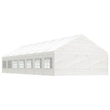 Cenador con techo polietileno blanco 15,61x5,88x3,75 m de vidaXL, Carpas y cenadores - Ref: Foro24-3155499, Precio: 1,00 €, D...