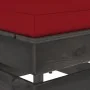 Ecksofa mit grau imprägnierten Holzkissen von vidaXL, Modulare Sofas für den Außenbereich - Ref: Foro24-3068129, Preis: 98,06...