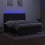 Cama box spring colchón y luces LED tela negro 180x200 cm de vidaXL, Camas y somieres - Ref: Foro24-3135775, Precio: 670,36 €...