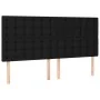 Cama box spring colchón y luces LED tela negro 180x200 cm de vidaXL, Camas y somieres - Ref: Foro24-3135775, Precio: 670,36 €...