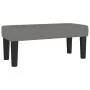 Cama box spring con colchón tela gris oscuro 90x190 cm de vidaXL, Camas y somieres - Ref: Foro24-3136718, Precio: 353,85 €, D...
