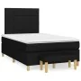 Cama box spring con colchón tela negro 120x200 cm de vidaXL, Camas y somieres - Ref: Foro24-3137143, Precio: 424,41 €, Descue...