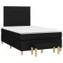 Cama box spring con colchón tela negro 120x200 cm de vidaXL, Camas y somieres - Ref: Foro24-3137143, Precio: 424,41 €, Descue...