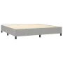 Cama box spring con colchón tela gris claro 200x200 cm de vidaXL, Camas y somieres - Ref: Foro24-3141721, Precio: 662,69 €, D...