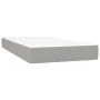 Cama box spring con colchón tela gris claro 200x200 cm de vidaXL, Camas y somieres - Ref: Foro24-3141721, Precio: 662,69 €, D...