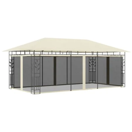 Cenador con mosquitera color crema 6x3x2,73 m de vidaXL, Carpas y cenadores - Ref: Foro24-47971, Precio: 379,98 €, Descuento: %