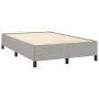 Estructura de cama tela gris claro 120x190 cm de , Camas y somieres - Ref: Foro24-379508, Precio: 101,01 €, Descuento: %