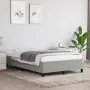 Estructura de cama tela gris claro 120x190 cm de , Camas y somieres - Ref: Foro24-379508, Precio: 101,01 €, Descuento: %