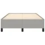 Estructura de cama tela gris claro 120x190 cm de , Camas y somieres - Ref: Foro24-379508, Precio: 101,01 €, Descuento: %