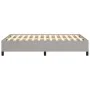 Estructura de cama tela gris claro 120x190 cm de , Camas y somieres - Ref: Foro24-379508, Precio: 101,01 €, Descuento: %