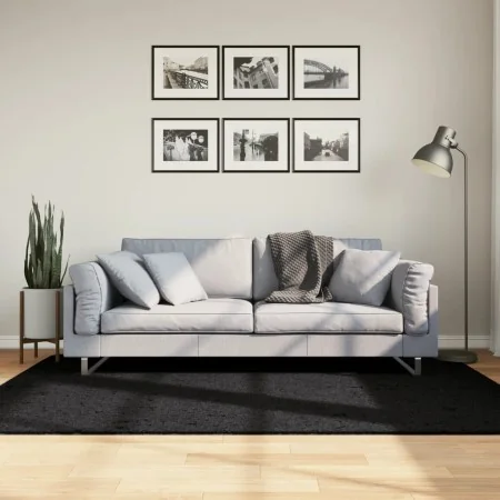 Alfombra de pelo corto OVIEDO negro 140x200 cm de , Alfombras - Ref: Foro24-375557, Precio: 67,91 €, Descuento: %