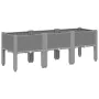 Jardinera con patas PP gris claro 120x40x42 cm de , Maceteros y jardineras - Ref: Foro24-367897, Precio: 78,65 €, Descuento: %