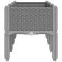Jardinera con patas PP gris claro 120x40x42 cm de , Maceteros y jardineras - Ref: Foro24-367897, Precio: 78,65 €, Descuento: %
