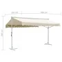 Toldo de pie independiente color crema 500x300 cm de vidaXL, Sombrillas - Ref: Foro24-145883, Precio: 337,78 €, Descuento: %