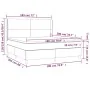 Cama box spring con colchón tela gris oscuro 180x200 cm de vidaXL, Camas y somieres - Ref: Foro24-3131290, Precio: 642,55 €, ...
