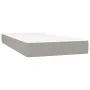 Cama box spring con colchón tela y LED gris claro 200x200 cm de vidaXL, Camas y somieres - Ref: Foro24-3134741, Precio: 688,2...