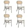 Sillas de comedor 4 unidades lino gris de vidaXL, Sillas de comedor - Ref: Foro24-3071721, Precio: 356,13 €, Descuento: %