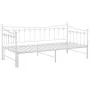 Estructura de sofá cama extraíble de metal blanco 90x200 cm de vidaXL, Camas y somieres - Ref: Foro24-324759, Precio: 169,36 ...
