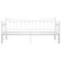 Estructura de sofá cama extraíble de metal blanco 90x200 cm de vidaXL, Camas y somieres - Ref: Foro24-324759, Precio: 169,36 ...