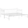Estructura de sofá cama extraíble de metal blanco 90x200 cm de vidaXL, Camas y somieres - Ref: Foro24-324759, Precio: 169,36 ...