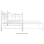 Estructura de sofá cama extraíble de metal blanco 90x200 cm de vidaXL, Camas y somieres - Ref: Foro24-324759, Precio: 169,36 ...