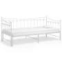 Estructura de sofá cama extraíble de metal blanco 90x200 cm de vidaXL, Camas y somieres - Ref: Foro24-324759, Precio: 169,36 ...