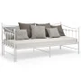 Estructura de sofá cama extraíble de metal blanco 90x200 cm de vidaXL, Camas y somieres - Ref: Foro24-324759, Precio: 169,36 ...