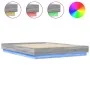 Estructura de cama con luces LED gris Sonoma 120x200 cm de , Camas y somieres - Ref: Foro24-3209805, Precio: 138,50 €, Descue...