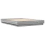 Estructura de cama con luces LED gris Sonoma 120x200 cm de , Camas y somieres - Ref: Foro24-3209805, Precio: 138,50 €, Descue...