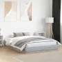 Estructura de cama con luces LED gris Sonoma 120x200 cm de , Camas y somieres - Ref: Foro24-3209805, Precio: 138,50 €, Descue...