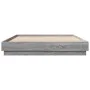 Estructura de cama con luces LED gris Sonoma 120x200 cm de , Camas y somieres - Ref: Foro24-3209805, Precio: 138,50 €, Descue...