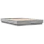 Estructura de cama con luces LED gris Sonoma 120x200 cm de , Camas y somieres - Ref: Foro24-3209805, Precio: 138,50 €, Descue...