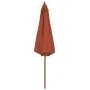 Sombrilla de jardín con palo de madera 300 cm terracota de vidaXL, Sombrillas - Ref: Foro24-44498, Precio: 99,51 €, Descuento: %