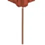 Sombrilla de jardín con palo de madera 300 cm terracota de vidaXL, Sombrillas - Ref: Foro24-44498, Precio: 99,51 €, Descuento: %