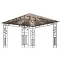 Cenador mosquitera y tira de luz LED taupé 3x3x2,73m 180 g/m² de vidaXL, Carpas y cenadores - Ref: Foro24-3070318, Precio: 31...