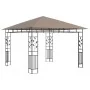 Cenador mosquitera y tira de luz LED taupé 3x3x2,73m 180 g/m² de vidaXL, Carpas y cenadores - Ref: Foro24-3070318, Precio: 31...