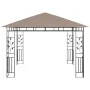 Cenador mosquitera y tira de luz LED taupé 3x3x2,73m 180 g/m² de vidaXL, Carpas y cenadores - Ref: Foro24-3070318, Precio: 31...