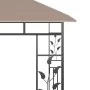 Cenador mosquitera y tira de luz LED taupé 3x3x2,73m 180 g/m² de vidaXL, Carpas y cenadores - Ref: Foro24-3070318, Precio: 31...