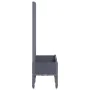 Jardinera con enrejado PP gris 80x40x142 cm de , Maceteros y jardineras - Ref: Foro24-367921, Precio: 69,73 €, Descuento: %