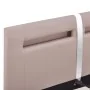 Estructura de cama con LED cuero sintético capuchino 120x200 cm de vidaXL, Camas y somieres - Ref: Foro24-280862, Precio: 182...