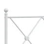 Metal bed frame with headboard and footboard white 75x190 cm by vidaXL, Beds and slatted bases - Ref: Foro24-376559, Price: 6...