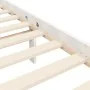 Estructura de cama con cabecero madera maciza blanco de vidaXL, Camas y somieres - Ref: Foro24-3193432, Precio: 97,43 €, Desc...
