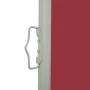 Toldo lateral retráctil de jardín rojo 100x500 cm de vidaXL, Sombrillas - Ref: Foro24-48385, Precio: 83,05 €, Descuento: %