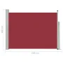 Toldo lateral retráctil de jardín rojo 100x500 cm de vidaXL, Sombrillas - Ref: Foro24-48385, Precio: 83,05 €, Descuento: %