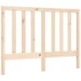 Double bed frame with solid wood headboard by vidaXL, Beds and slatted bases - Ref: Foro24-3193761, Price: 116,83 €, Discount: %