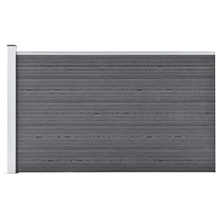 Gray WPC garden fence 175x105 cm by vidaXL, fence panels - Ref: Foro24-49075, Price: 211,33 €, Discount: %