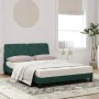 Cama con colchón terciopelo verde oscuro 140x200 cm de vidaXL, Camas y somieres - Ref: Foro24-3208661, Precio: 420,22 €, Desc...